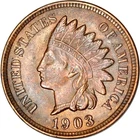 1903 1C Indian Head Cent AU K18945