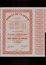 Wholesale Lot   20 x BELGIUM  Forges de CLABECQ 1944 old stock / bond / emprunt