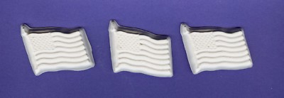 Medium American flag plaster of Paris painting project. Set of 12!