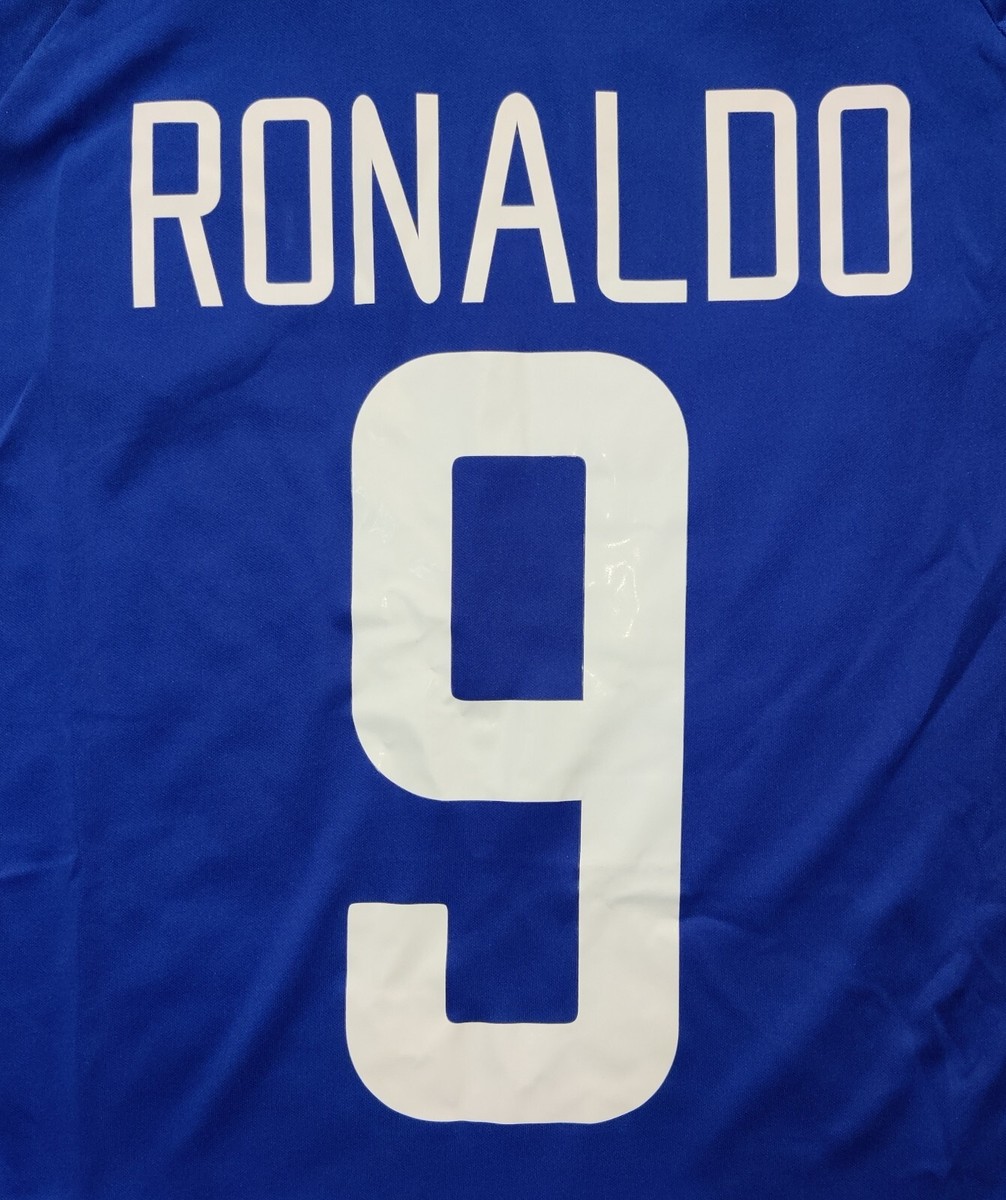 ブラジル代表　2002 ユニフォーム　アウェイ　ロナウド Brazil 2002 World Cup Edition Away Ronaldo #9 Soccer Retro
