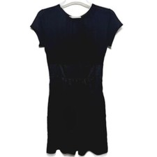 Susana Monaco Dress Women sz Small Basic Black Sleeveless Career Work Minimal