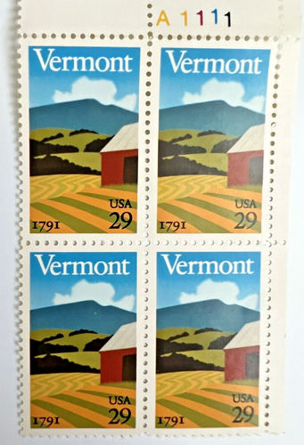 Pacchetto di 484 francobolli di stato USA blocchi di targhette/4 | 22 ¢ 25 ¢ 29 ¢ 32 ¢ FV $ 118,72 - Foto 22 di 24