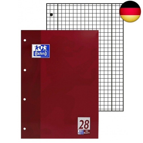 Oxford Schule Schulblock A4 kariert, Lineatur 28, 100 Seiten, kopfgeleimt, 5 - Bild 3 von 7