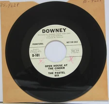 Pastel Six 45 Open House At The Cinder / Twitchin'  1963 Surf Ti++ieshaker