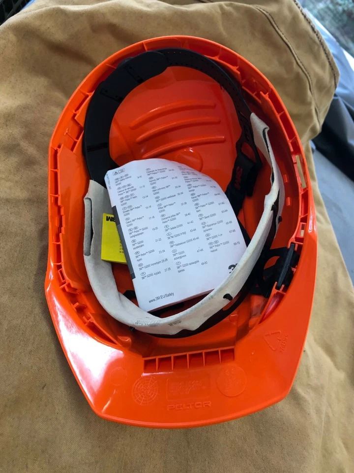 US Army Baustellenhelm PELTOR orange - Bild 3 von 4