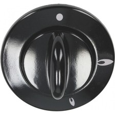 MANOPOLA E GHIERA TIPO TECNOGAS NERA D241149