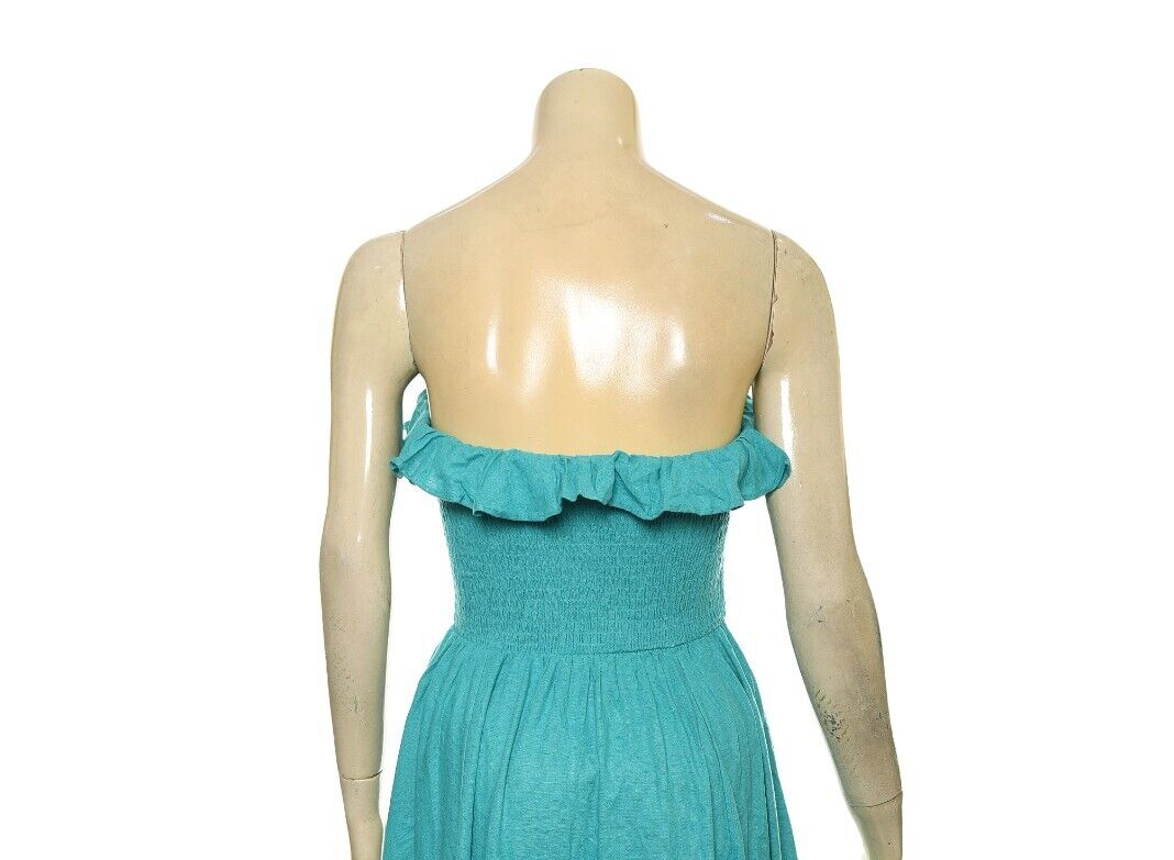 knee length dresses for ladies Rhea Strapless Midi Linen Dress main image 1