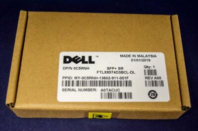 F/S C5RNH Dell 10GBase-SR SFP+ Optical Transceiver 0C5RNH FTLX8574D3BCL-DL