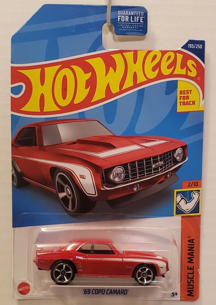 Hot Wheels '69 COPO Camaro Muscle Mania Red NOC