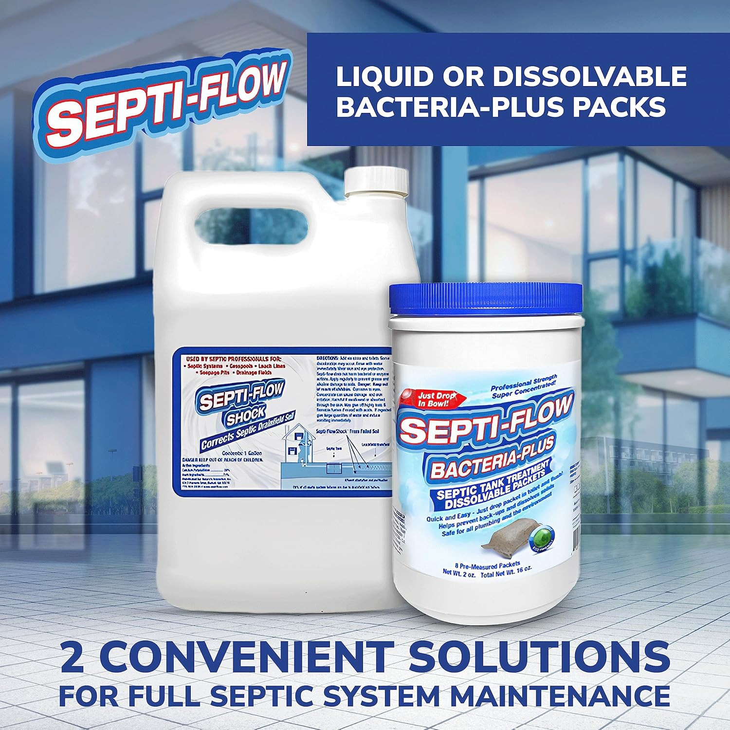 Septi-Flow Shock | Septic Drainfield Repair Solution, Clears Leach Fields, Disso