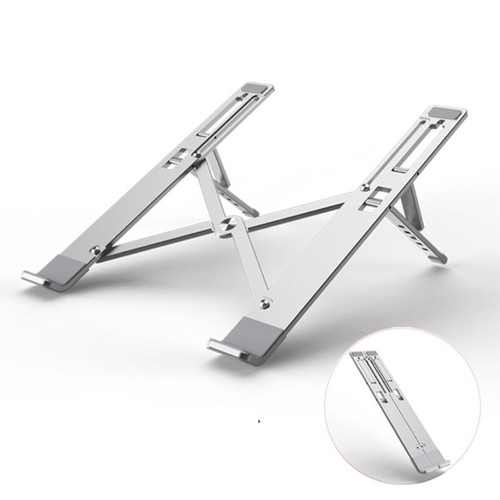 Coolcold Laptop Stand Height Adjustable Aluminum Laptop Riser Holder Bracket Inv - Afbeelding 5 van 8