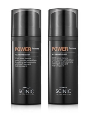 Scinic Power Homme 150ml 2pcs Skin Lotion Essence All in one Fluid 