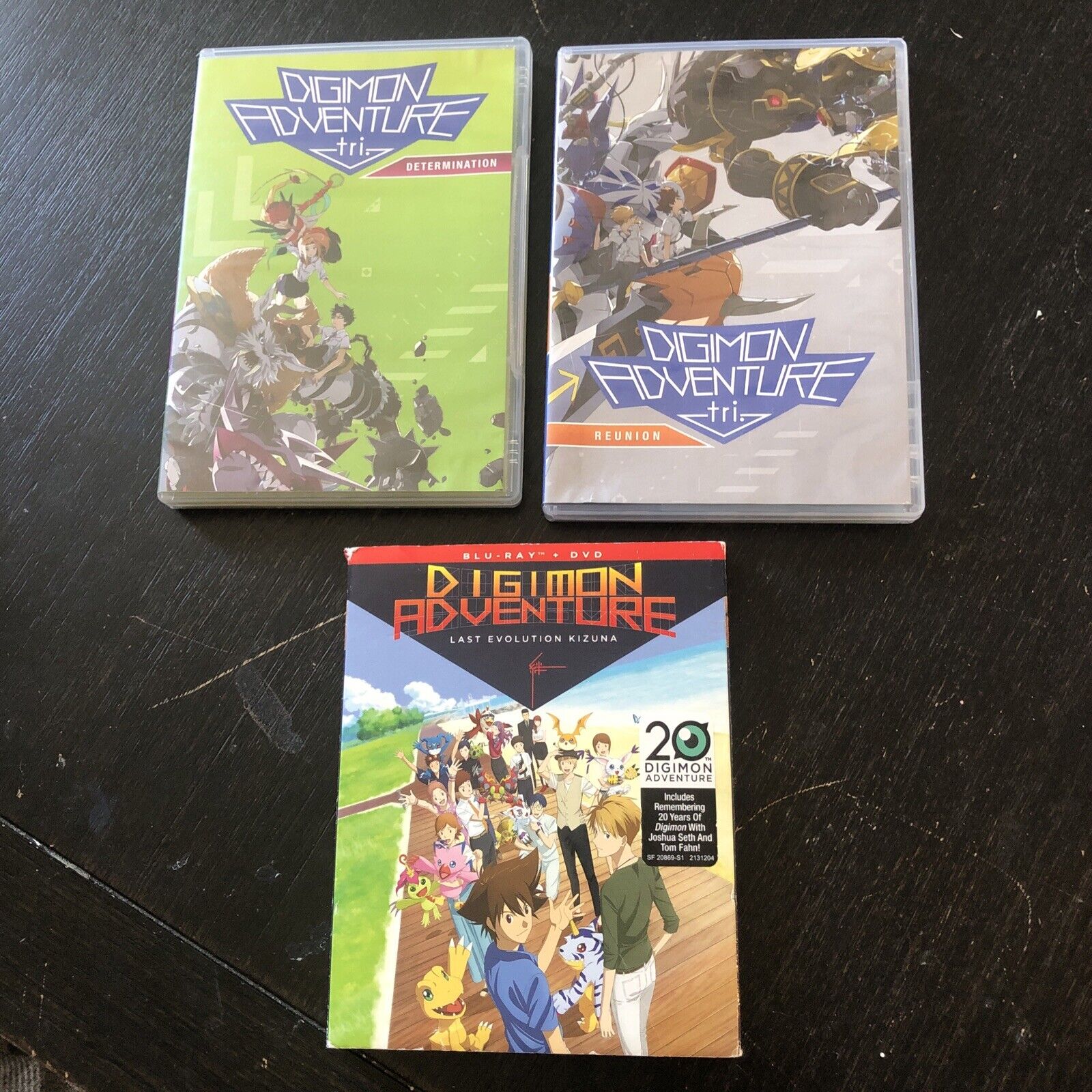 Digimon Adventure Tri: Reunion & Determination Set (2 DVD Lot) Anime  Adventure +