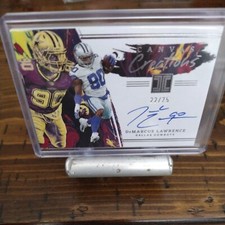 2022 Panini Impeccable Football Demarcus Lawrence Canvas Creations Auto /75