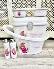 Baby Bath Personalised  Shnuggle Baby Box, top and tail tray Disney Princess