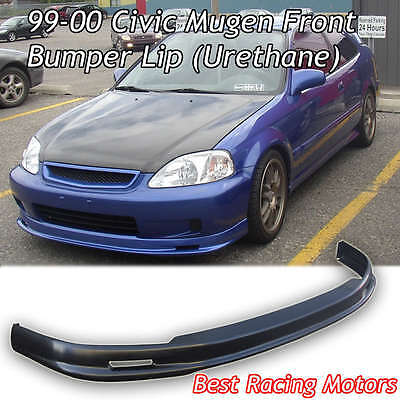 For 99-00 Honda Civic 2DR EK Coupe MU MUGN JDM Front Bumper Chin Lip Urethane 