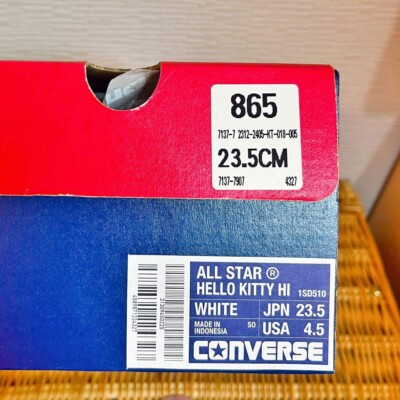 Converse ALL STAR SANRIO Hello Kitty Collaboration HI Sneakers