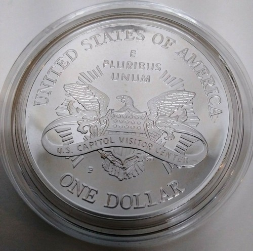 2001 US Mint Capitol Visitor Center $1 Silver Proof & Clad Half Dollar Coins MG - Picture 8 of 9