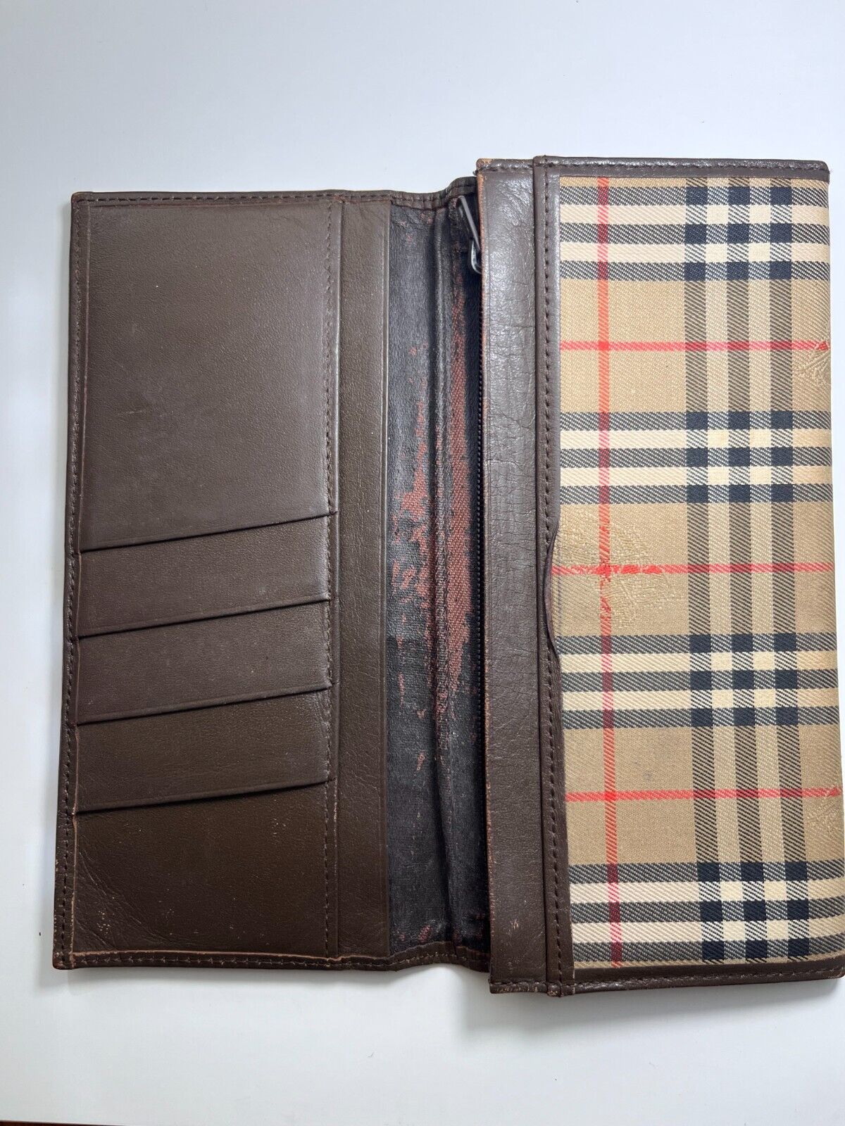 Burberry Long Wallet Fold Nova Check Billfold Hor… - image 4