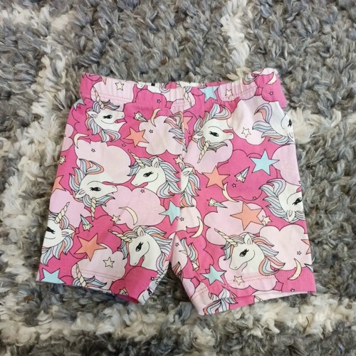 Girls The Children's Place Pull On Stretchy Colorful Unicorn Print Shorts 2T