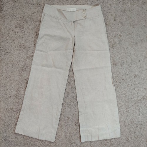 Michael Kors womens 100% linen pants 