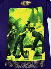 Jonas Brothers Remember This Tour Concert T-Shirt Band Tee Purple Neon Sz S