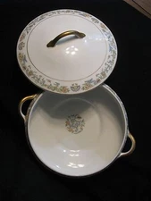 Oriental O.P CO By Syracuse China 9" Round Covered Vegetable ( No Red Flowers)