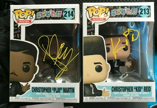 Kid 'N' Play SIGNED Funko Pops- Christopher Martin & Christopher Reid