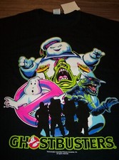 VINTAGE STYLE GHOSTBUSTERS T-Shirt MENS MEDIUM NEW w/ tag Stay Puft Slimmer
