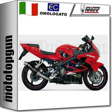 MIVV SCARICO OMOLOGATO GP INOX NERO HONDA CBR 600 F 2004 04 2005 05 2006 06