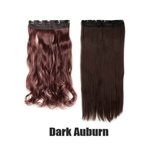 One Piece Mega Long Straight Hair Piece Extension Natural as Human Blonde Brown - Picture 21 of 49