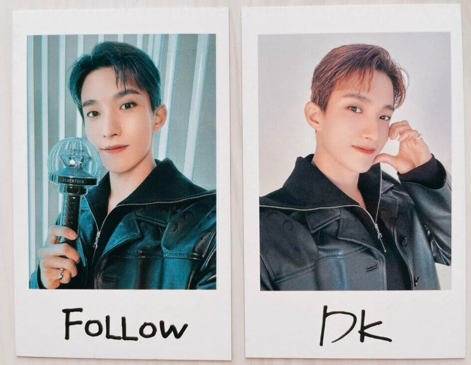 タレントカード my best SEVENTEEN DK SEVENTEEN DK FOLLOW TO JAPAN Instant photo sticker card Polaroid
