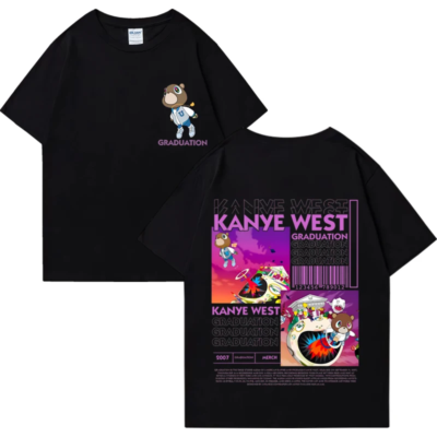 Kanye West Graduation ヴィンテージtシャツ 2004 Kanye West Vintage Graduation Taxi Splash charcoal T shirt