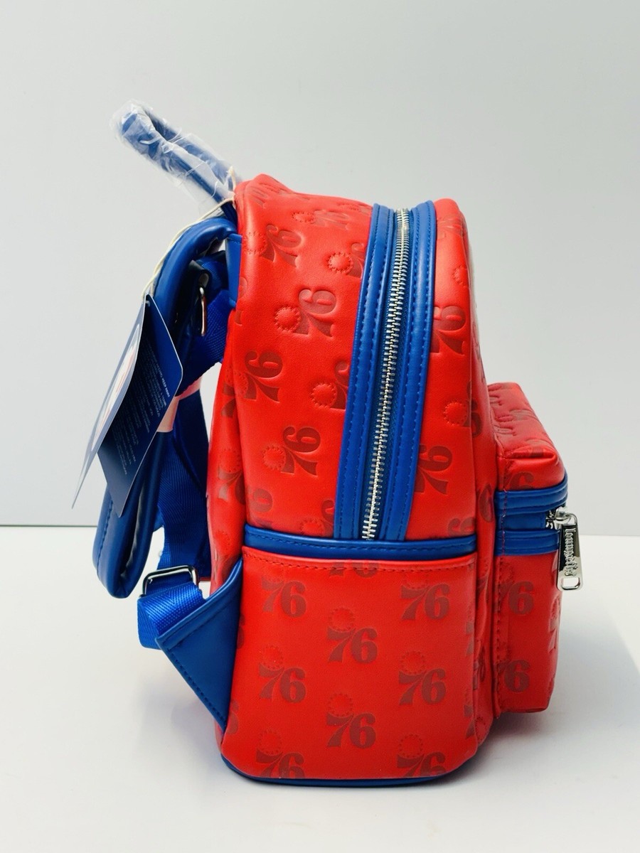 Loungefly NBA Philadelphia 76ers Mini Debossed Backpack Basketball NWT New Loungefly NBA Philadelphia 76ers Mini Debossed Backpack  main image 2