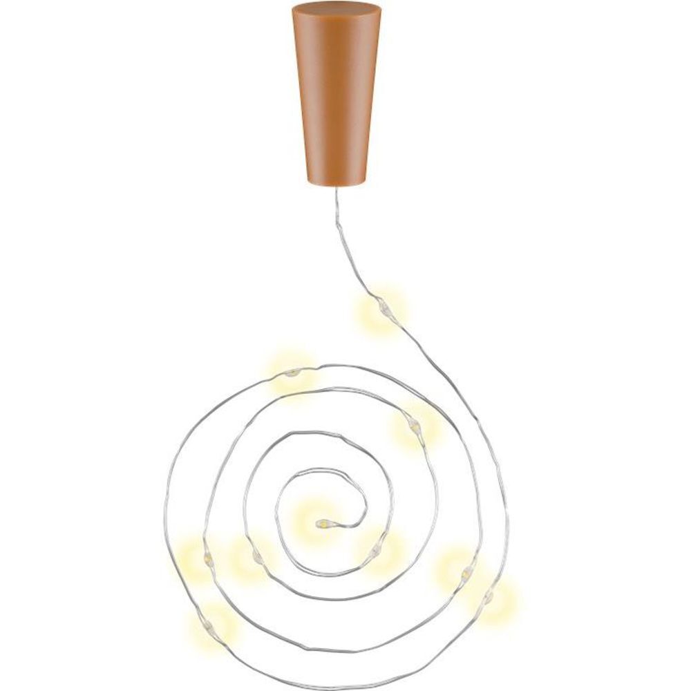 Goobay 57866 10er LED-Лампочка с подсветкой, 3 шт. Батарея с таймером включена.