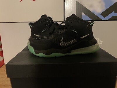 nike air jordan mars 270 black green glow