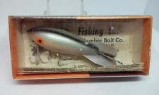 Vintage Bomber 500 Series Silver Scale/Texas Shad 3 3/4" Wood Crankbait lure NOS