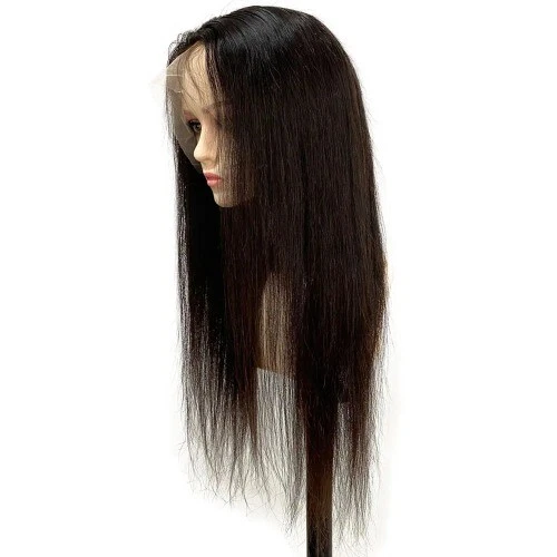 28" Silk Base Full Lace Wig Human Hair 5”x4.5“ Silk Top Straight Brazilian Remy - Image 3 of 4