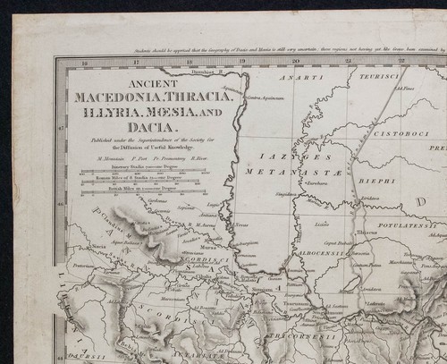 1830 - Altes Mazedonien, Thrakien, Illyrien - Alte Landkarte - SDUK - Bild 2 von 5