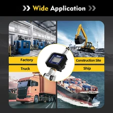 Quantitative Fuel Gun/Transfer Pump Oil Control Valve 5-Digit Display Flow Meter