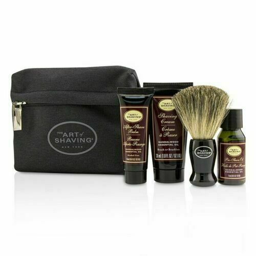 The Art of Shaving Men's Shaving Starter Kit With Bag - Sand