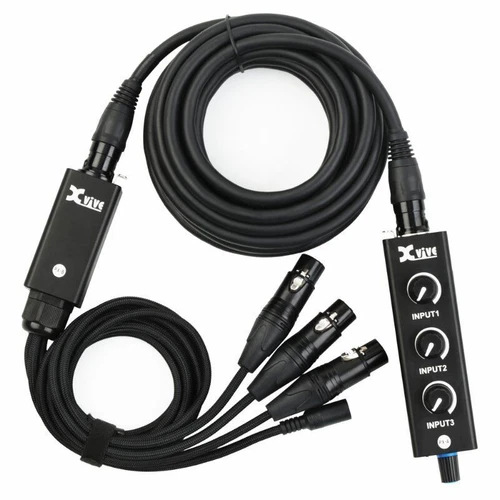 XVIVE PX Portable 3-Channel Mixer and Headphone Amplifier System - Picture 3 of 6