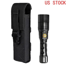 Outdoor   Molle Pouch Tactical Flashlight Pouch Hunting Attachment Bag US