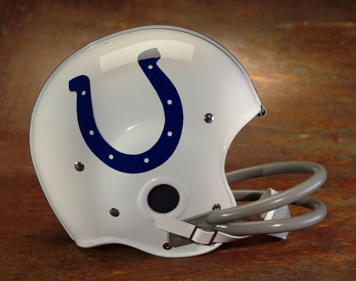 authenuc baltimore colts football helmet Baltimore Colts style NFL Vintage Football Helmet
