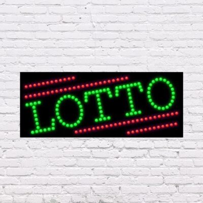 LED Lotto Sign | Light Up Sign | 11