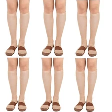 6 Pairs Copper Compression Socks 20-30mmHg Graduated Support for Mens Womens US