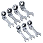 Imperial AF SAE Flexible Stubby Flexi Head Ratchet Spanner Combi Wrench