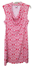 Tommy Bahama Bimini Ikat Cowl Neck Sleeveless Shift Dress Size Small