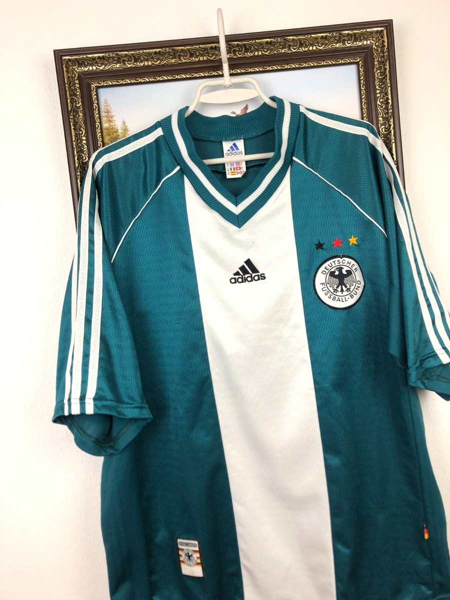 Germany Away football shirt 1998 Soccer Adidas Jersey Mens Trikot