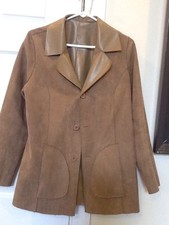 Helium Large Pvc Reversible Size Large Ladies Tan Blazer